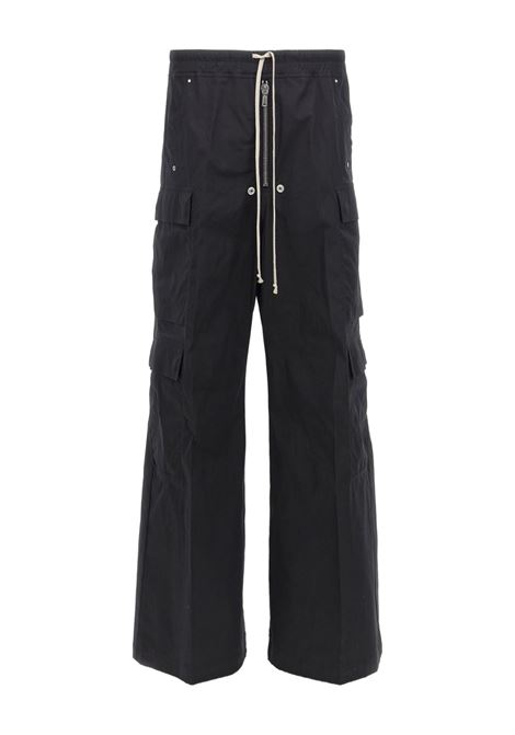 pantaloni cargobelas uomo neri RICK OWENS | RU01F2339 TE09